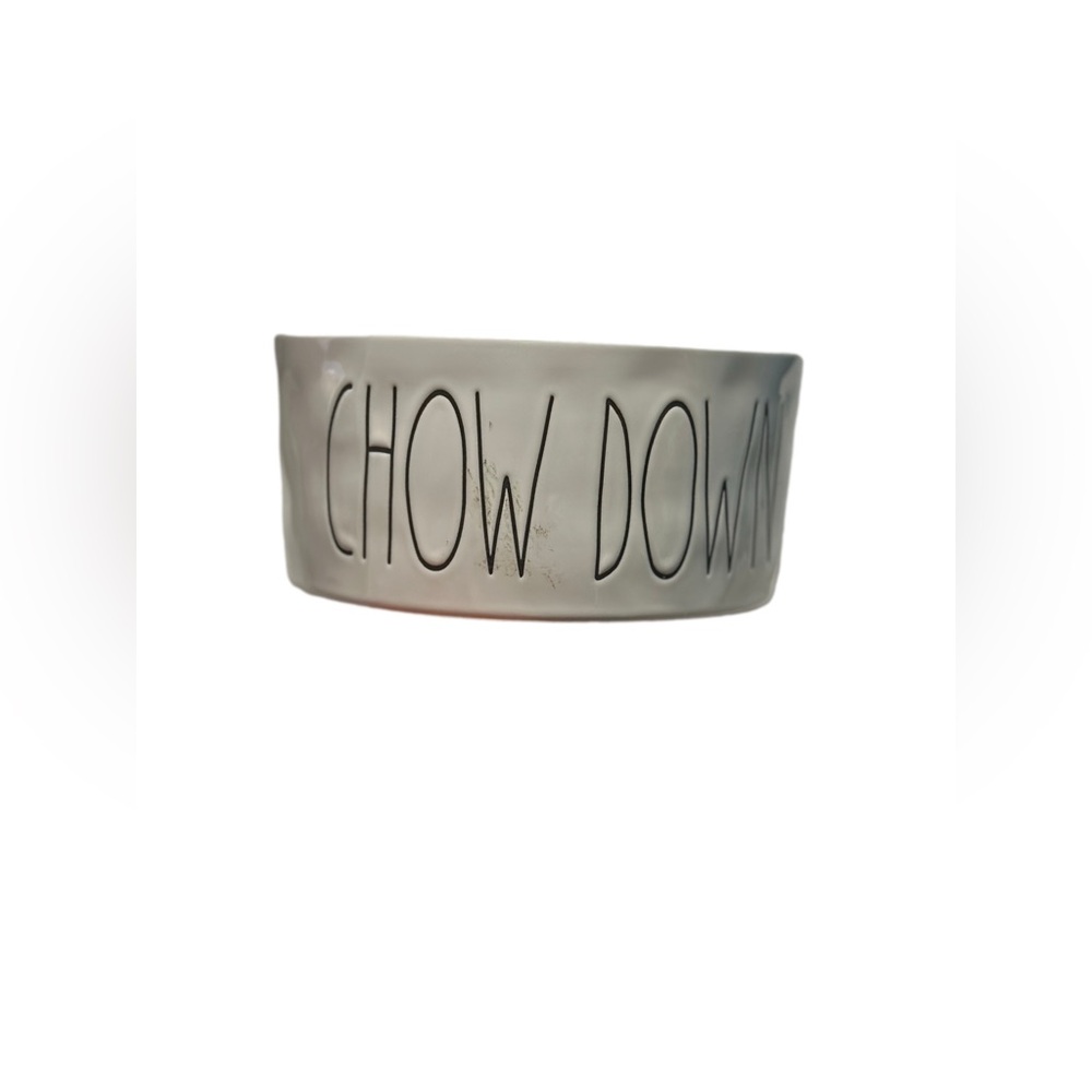 Rae Dunn CHOW DOWN Dog Food Bowl: Chow Time Just Got a Whole Lot Happier!
